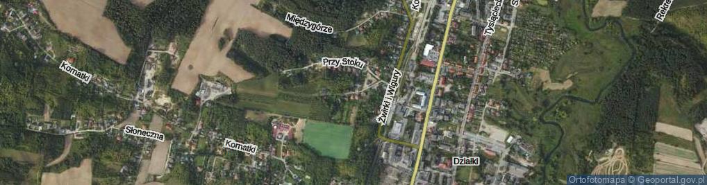 Zdjęcie satelitarne Na Wzgórzu ul.